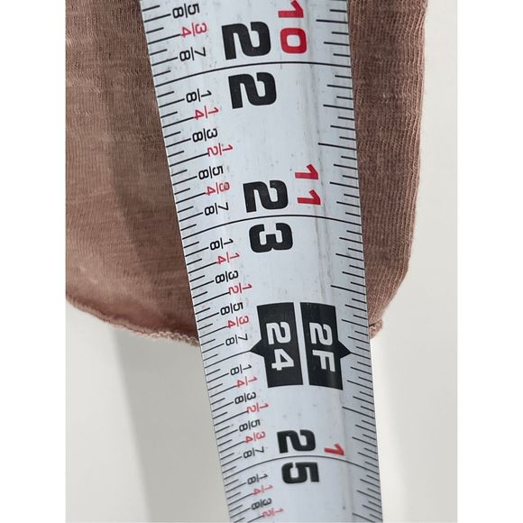 Free People Top Crop Women XS Pink Mauve Embroidered V Neck Bohemian Flutter - Picture 5 of 13